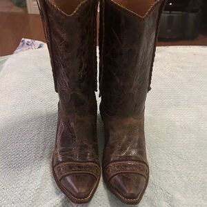 Vintage Leather Heeled Boots